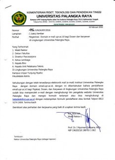 pengumuman regestrasi mail